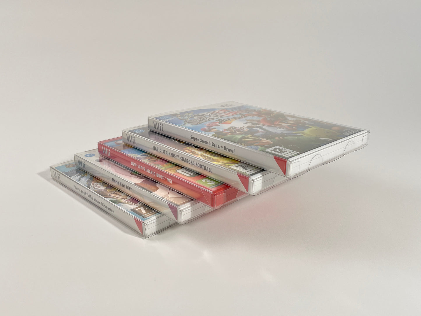 fit'n play! 50 fourreaux de protection jeux Nintendo Wii PET 250 microns