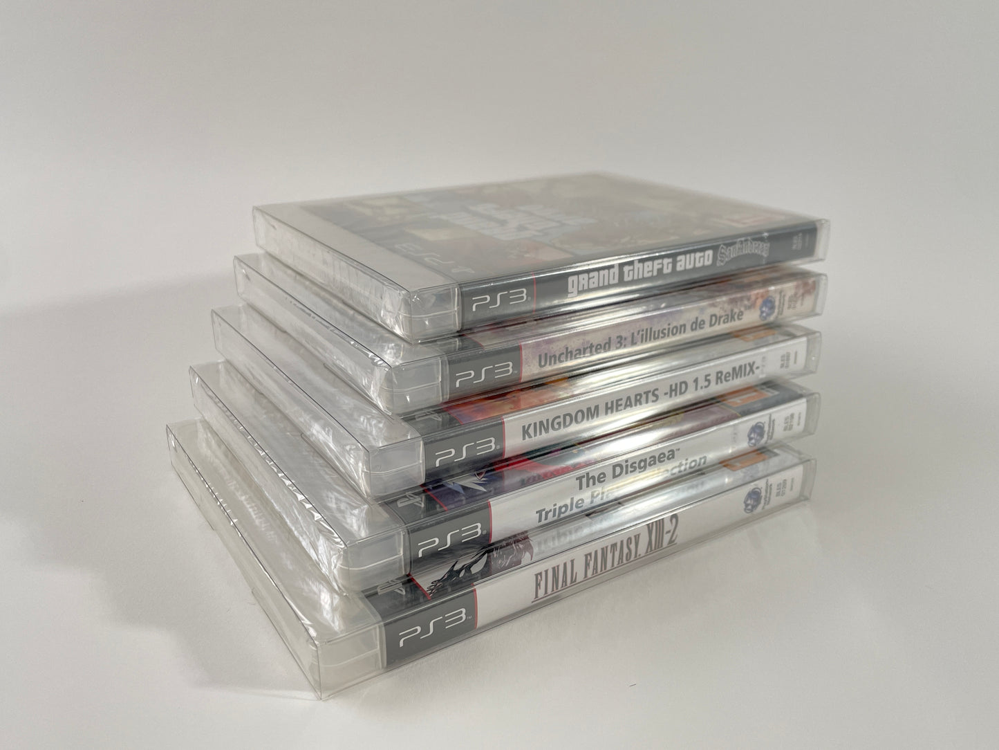 fit'n play! 50 fourreaux de protection jeux PS3 PET 250 microns Neuf