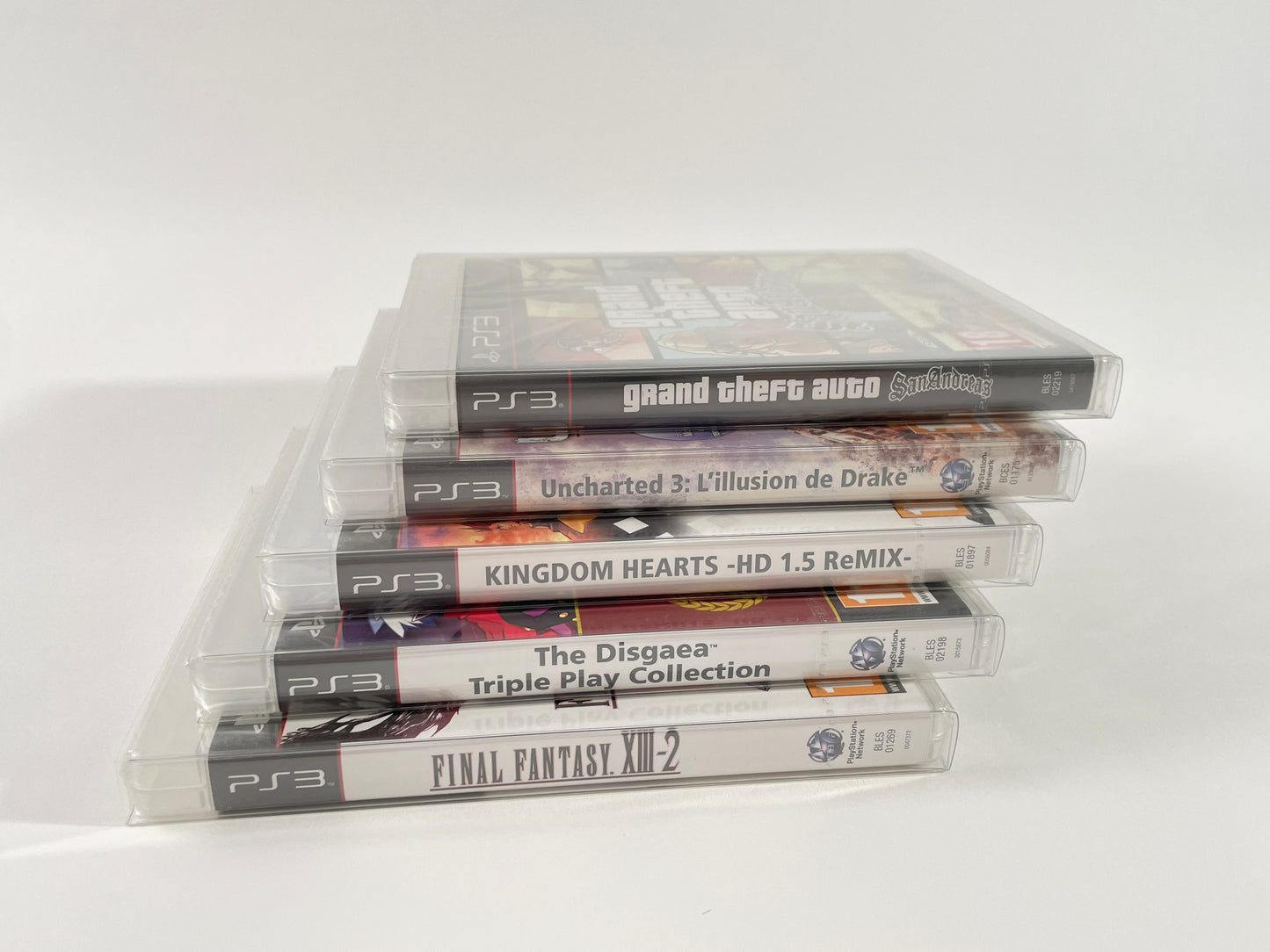 fit'n play! 50 fourreaux de protection jeux PS3 PET 250 microns Neuf