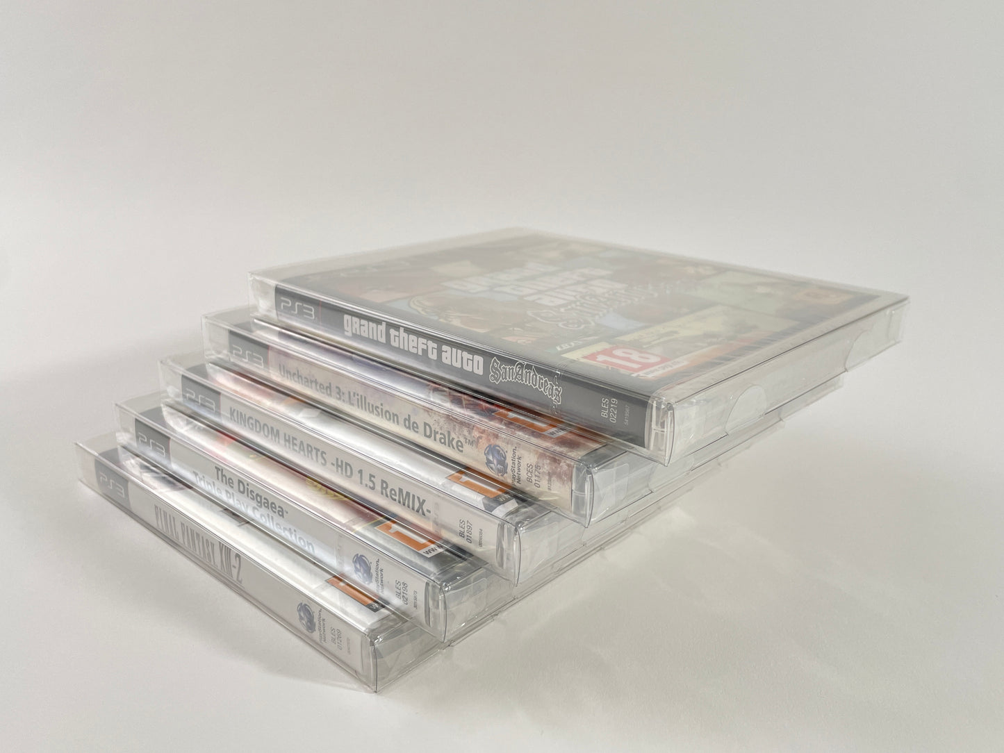 fit'n play! 50 fourreaux de protection jeux PS3 PET 250 microns Neuf