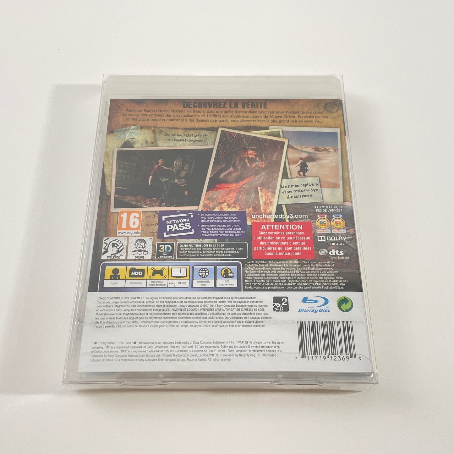 fit'n play! 50 fourreaux de protection jeux PS3 PET 250 microns Neuf