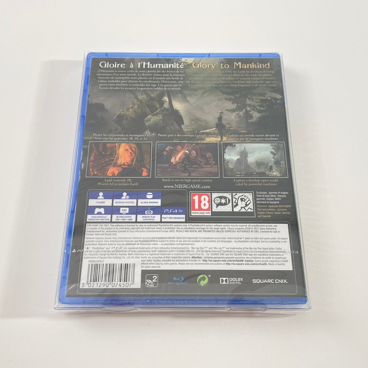 fit'n play! 50 fourreaux de protection jeux PS4 PET 250 microns Neuf